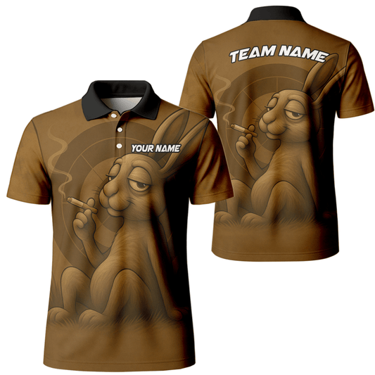 Dart Trikot mit rauchendem Hasen – Personalisiert mit Name & Team B28912 - Outfitsuche