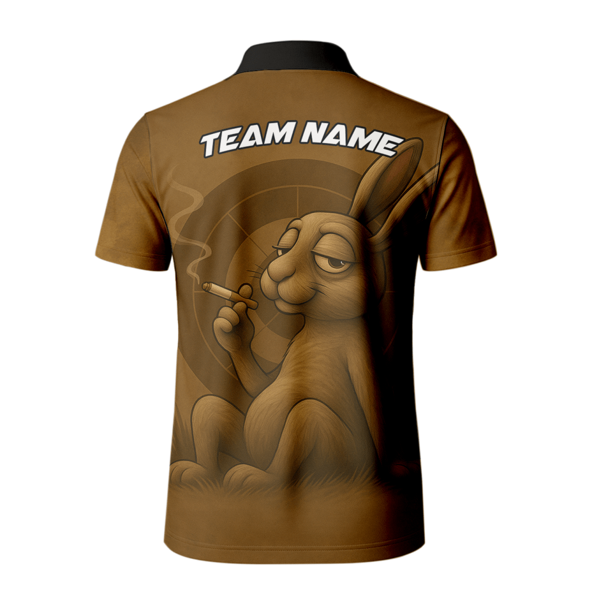 Dart Trikot mit rauchendem Hasen – Personalisiert mit Name & Team B28912 - Outfitsuche