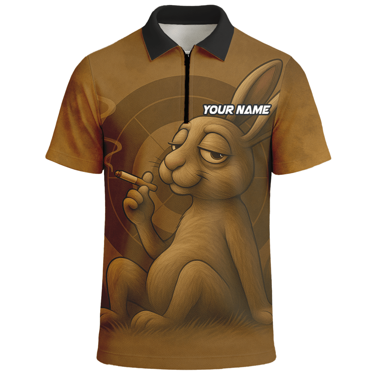 Dart Trikot mit rauchendem Hasen – Personalisiert mit Name & Team B28912 - Outfitsuche