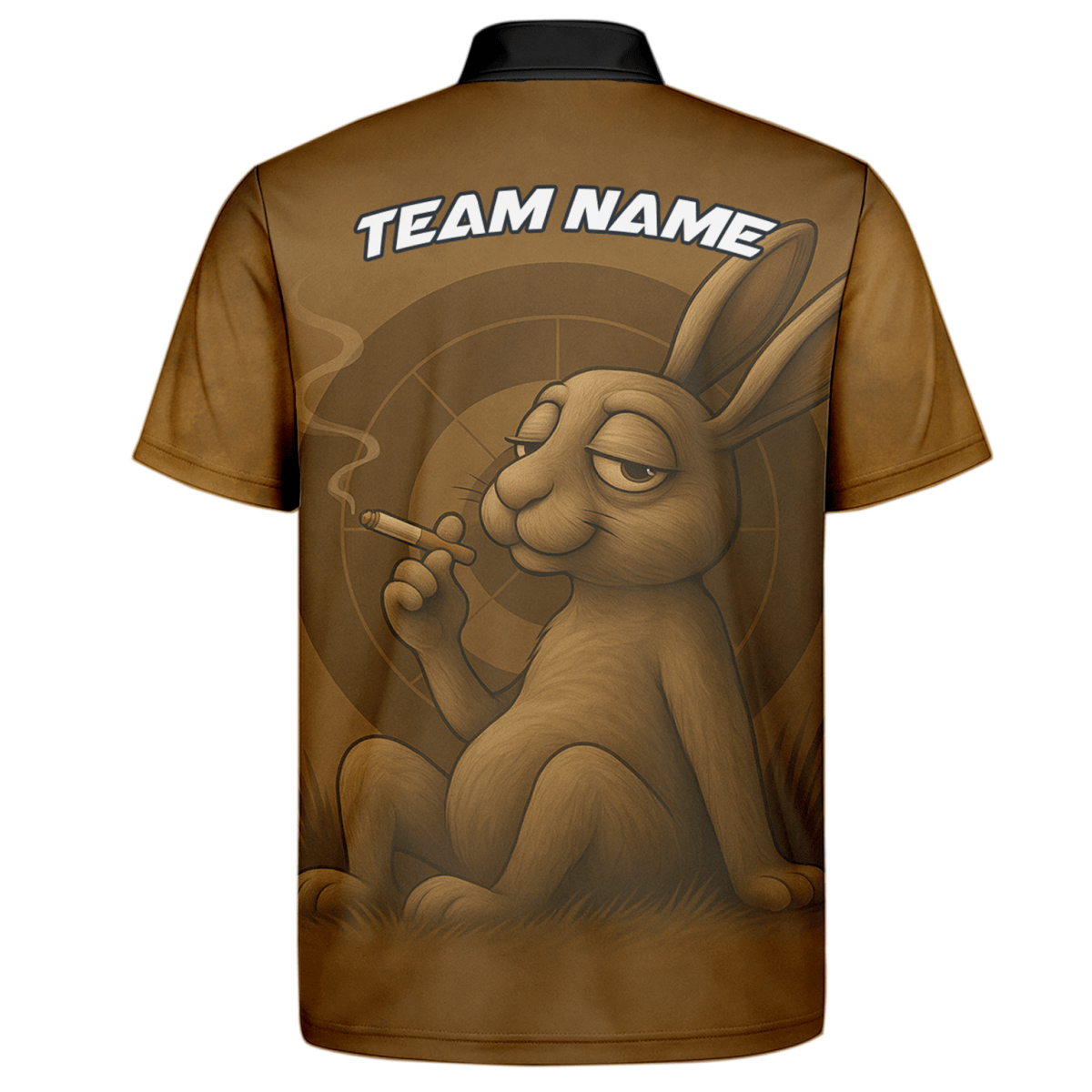 Dart Trikot mit rauchendem Hasen – Personalisiert mit Name & Team B28912 - Outfitsuche