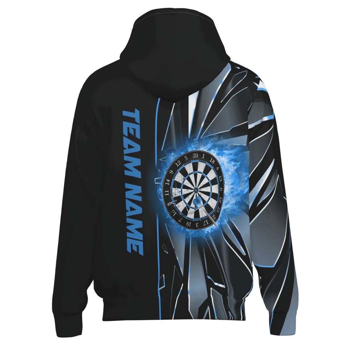 Herren Darts Kapuzenjacke Benutzerdefiniertes Blau Break - Glas, Team Jacke T19923 - Outfitsuche