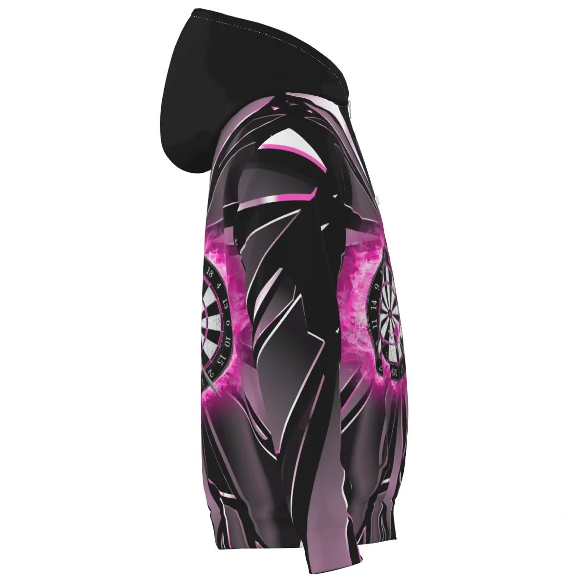 Herren Darts Kapuzenjacke Benutzerdefiniertes Pinkes Break - Glas, Team Jacke T1999 - Outfitsuche