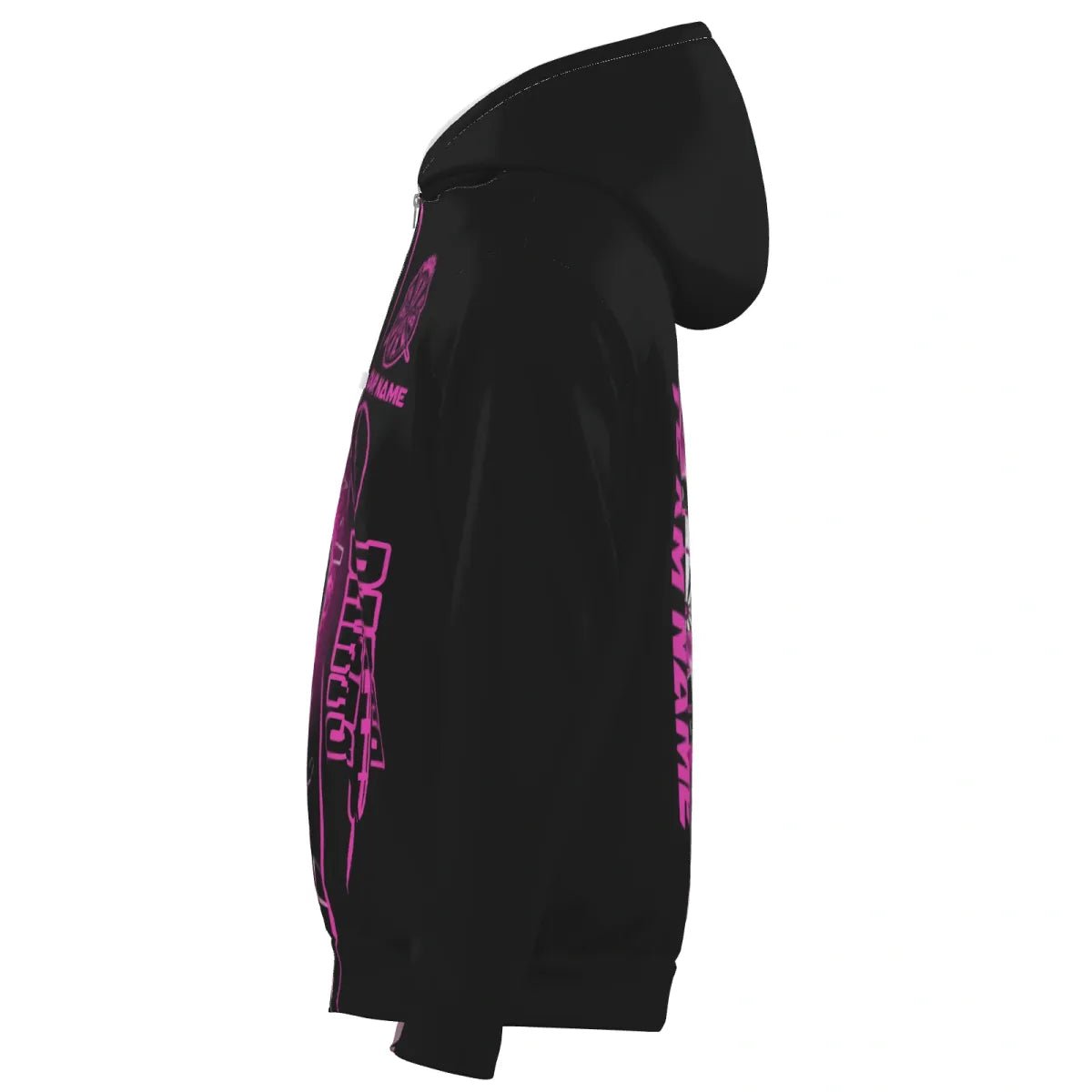 Herren Darts Kapuzenjacke Benutzerdefiniertes Pinkes Break - Glas, Team Jacke T1999 - Outfitsuche