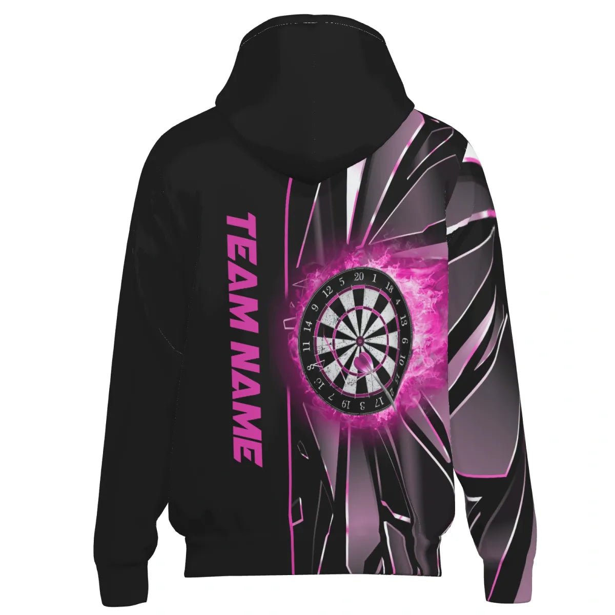 Herren Darts Kapuzenjacke Benutzerdefiniertes Pinkes Break - Glas, Team Jacke T1999 - Outfitsuche