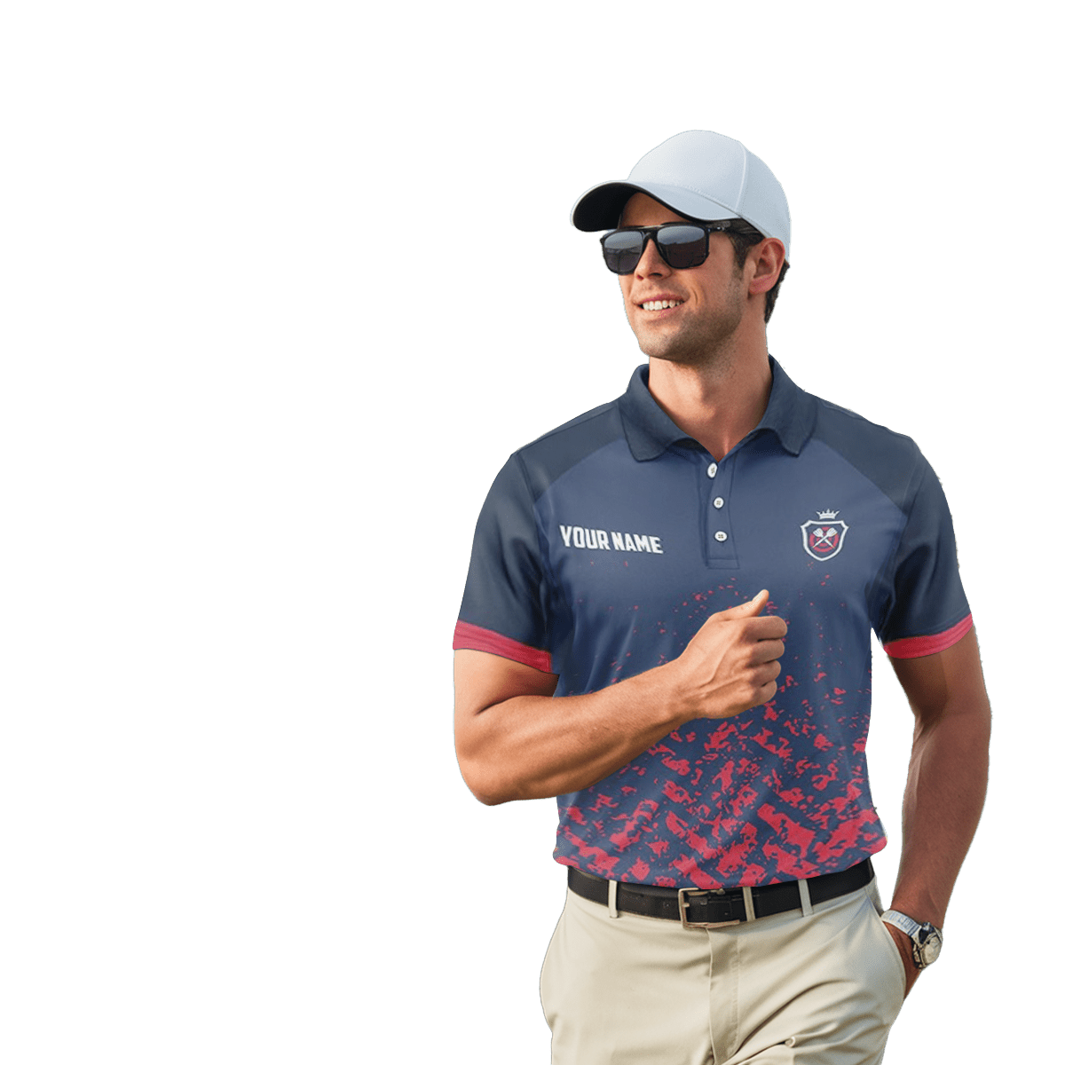 Herren Darts Polo Shirt in Blau/Rot, Dart - Team - Trikot h6662 - Outfitsuche