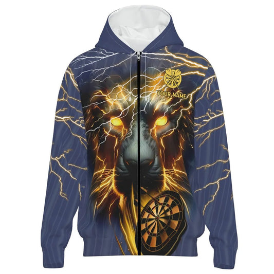 Herren Darts Storm Panther Kapuzenjacke in Gelb T2535 Team Jacke - Outfitsuche