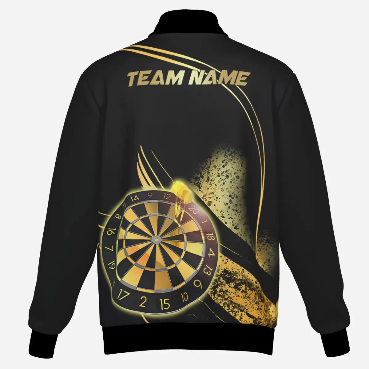 Herren Personalisierte Goldene Dartboard Grunge, Team Jacke T2805 - Outfitsuche