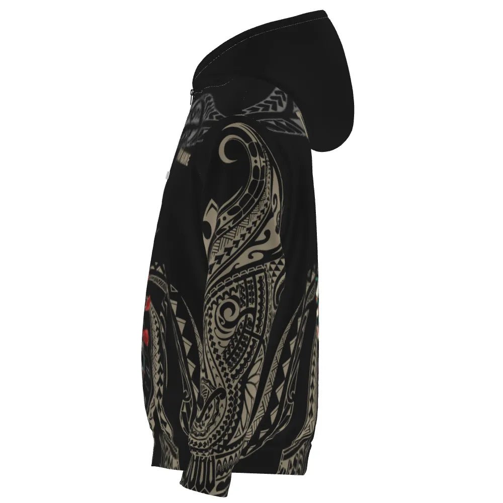 Individuell gestaltetes Herren Kapuzenjacke mit Roll Tribal Motiv, All-Over-Print, für Herren HD468 Jacke - Outfitsuche