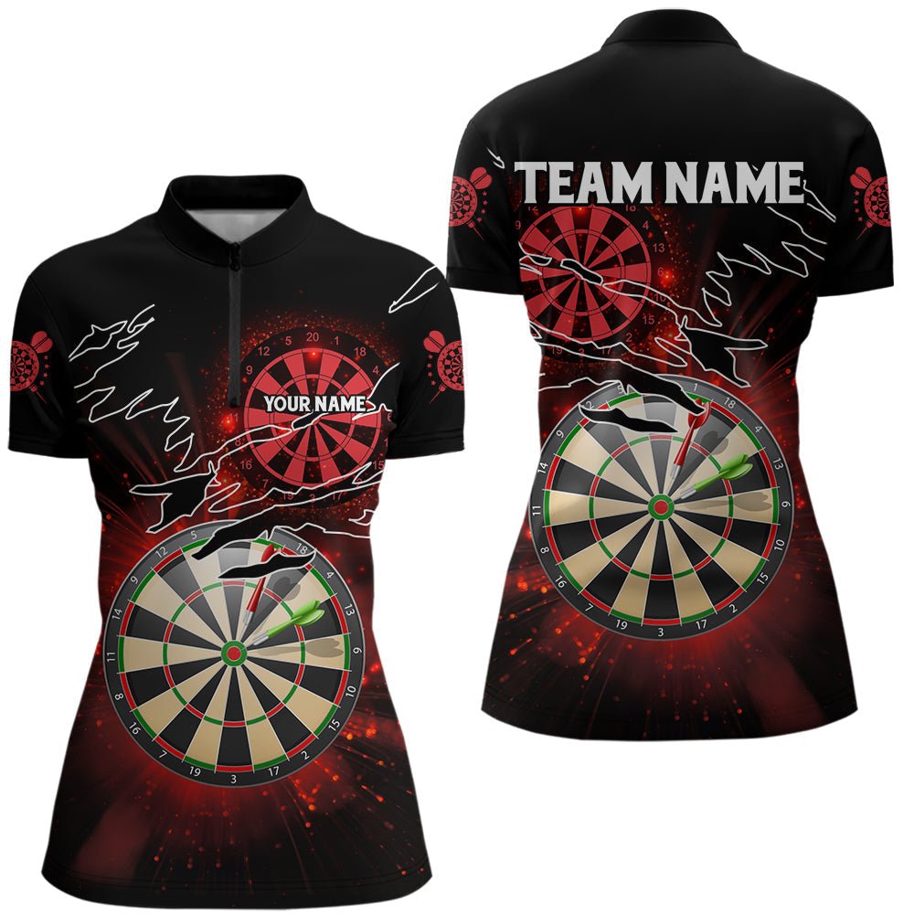 Leuchtend rote Darts Polo - Shirts mit individuellem Design für Darts - Ligen T3479 - Outfitsuche