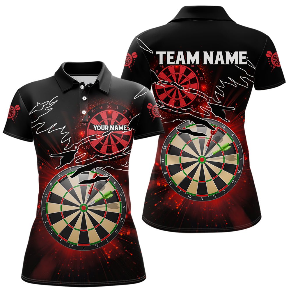Leuchtend rote Darts Polo - Shirts mit individuellem Design für Darts - Ligen T3479 - Outfitsuche