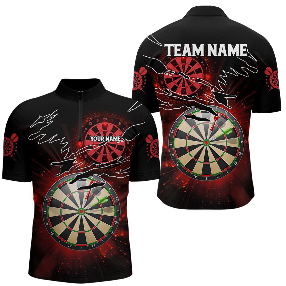 Leuchtend rote Darts Polo - Shirts mit individuellem Design für Darts - Ligen T3479 - Outfitsuche