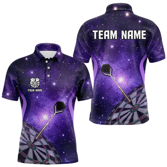 Lila Galaxie Raum Muster Darts Polo Shirt, Individuelles Team Darts Trikot N9448 - Outfitsuche