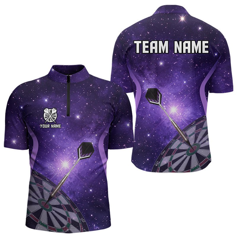 Lila Galaxie Raum Muster Darts Polo Shirt, Individuelles Team Darts Trikot N9448 - Outfitsuche