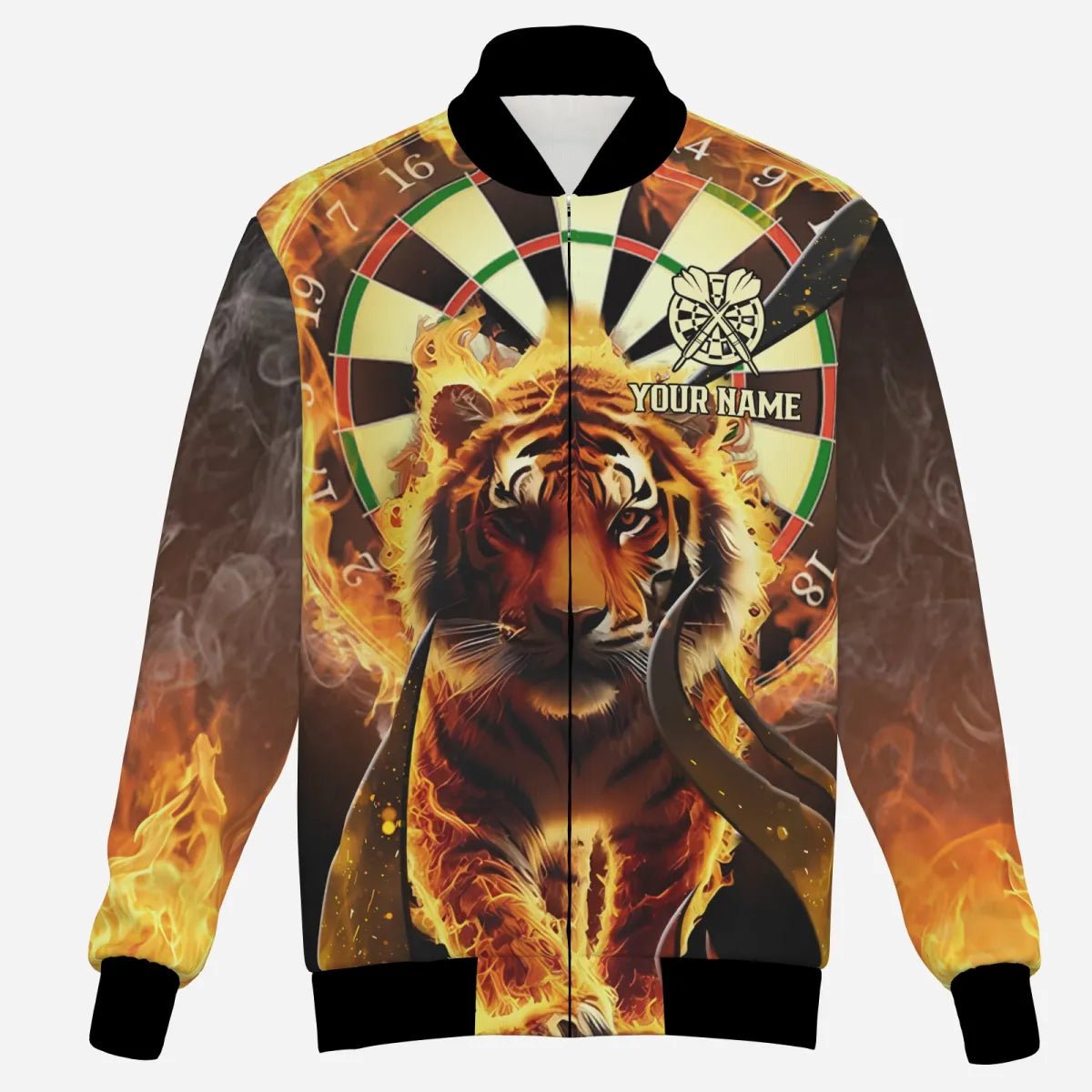 Maßgeschneiderte Feuerflammen - Tiger - Dart Kapuzenjacke für Herren T2561 - Outfitsuche