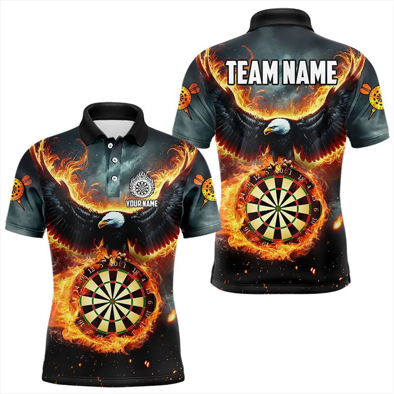Personalisierte 3D Dartshirts mit Feuerflammen und Adler für Darts - Teams T3219 - Outfitsuche