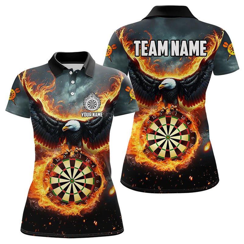 Personalisierte 3D Dartshirts mit Feuerflammen und Adler für Darts - Teams T3219 - Outfitsuche