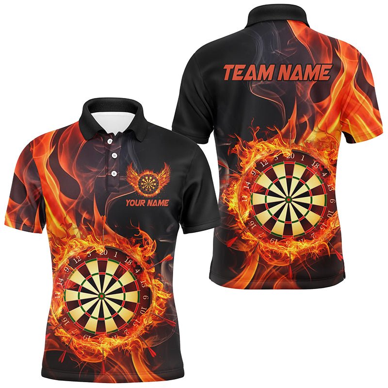 Personalisierte Dartboards mit Feuer - Effekt – Schwarz, Individualisierte Dart - Shirts für Ihr Team T2835 - Outfitsuche