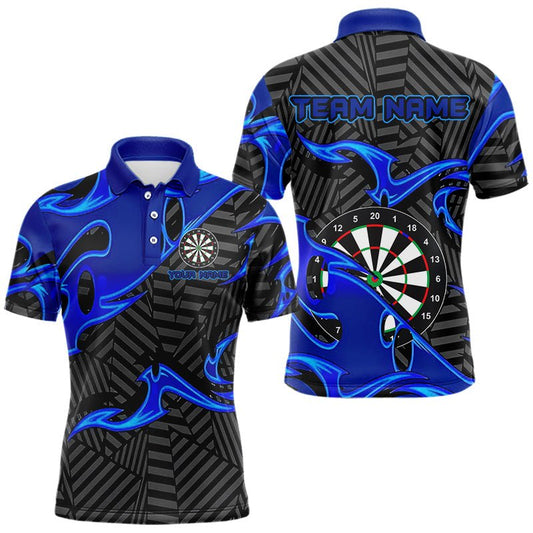 Personalisierte Schwarze und Blaue Darts Poloshirts für Darts - Teams T3460 - Outfitsuche