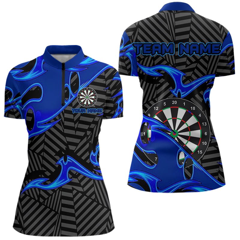 Personalisierte Schwarze und Blaue Darts Poloshirts für Darts - Teams T3460 - Outfitsuche