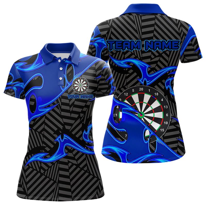 Personalisierte Schwarze und Blaue Darts Poloshirts für Darts - Teams T3460 - Outfitsuche