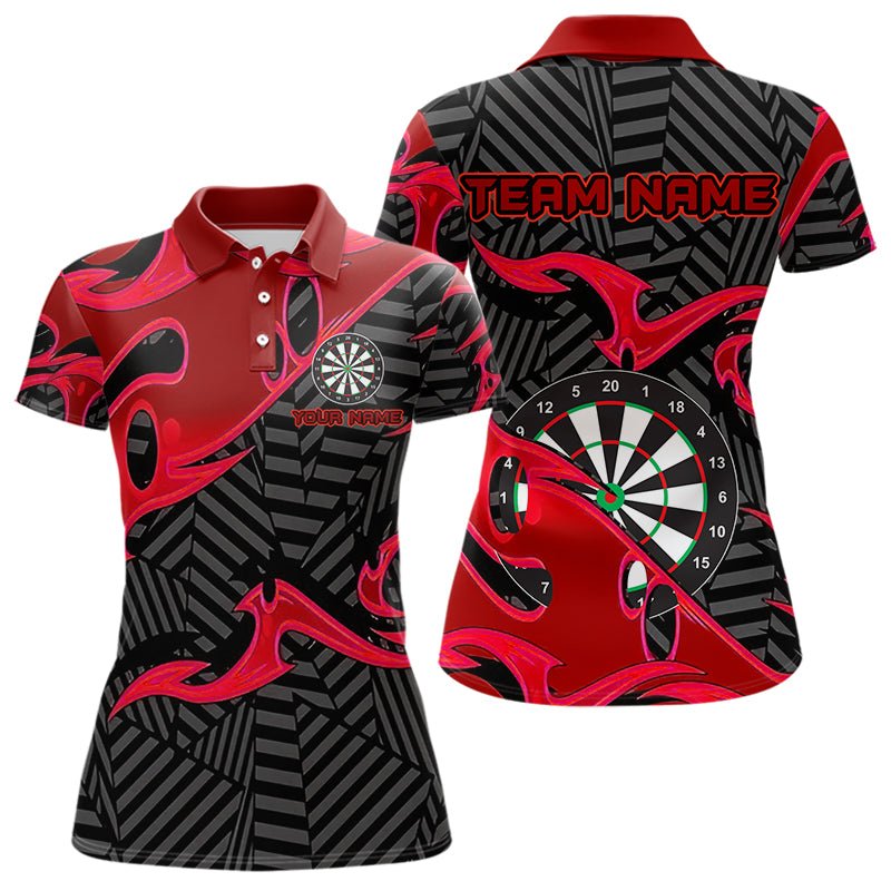 Personalisierte schwarze und rote Darts - Poloshirts für Dart - Teams T3459 - Outfitsuche