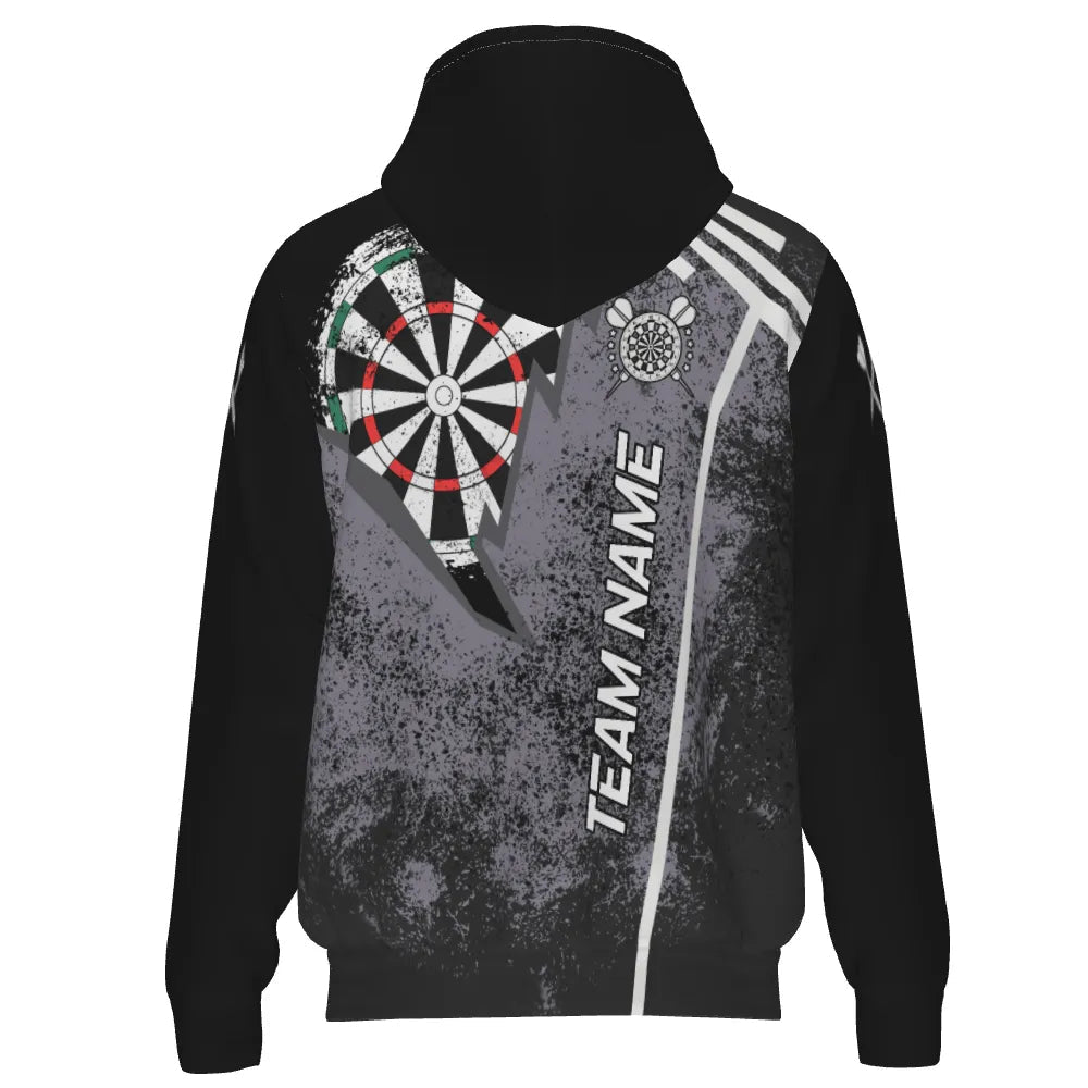 Personalisiertes Grunge-Darts Kapuzenjacke, individuell anpassbares Retro-Darts-Jacke für Herren W616 - Outfitsuche