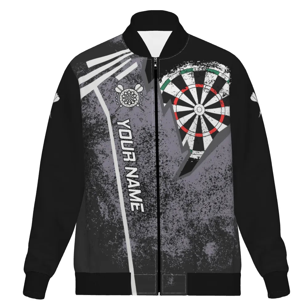 Personalisiertes Grunge-Darts Kapuzenjacke, individuell anpassbares Retro-Darts-Jacke für Herren W616 - Outfitsuche