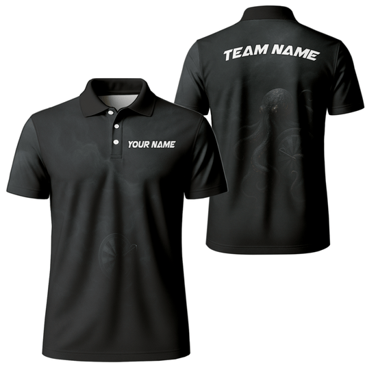 Personalisiertes Herren Dart Poloshirt Schwarz mit Krake X7981 - Outfitsuche