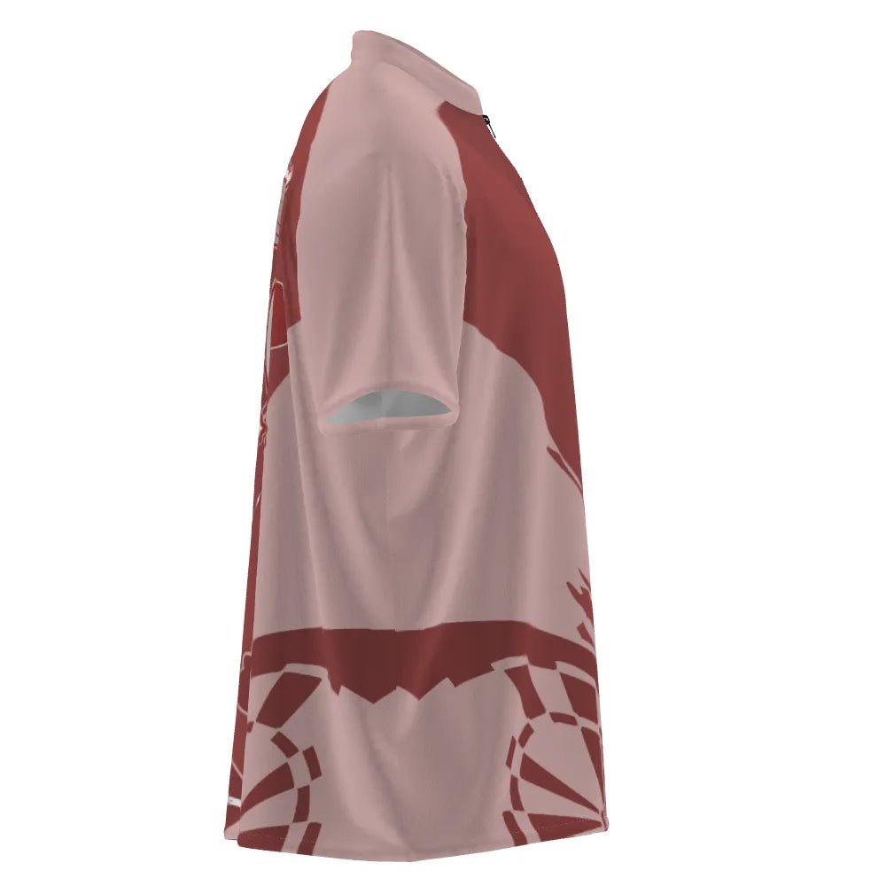 Personalisiertes rotes Herren Darts Polo Shirt, individuell anpassbare coole Dartshirts für Männer, Darts Trikot y6174z red - Outfitsuche