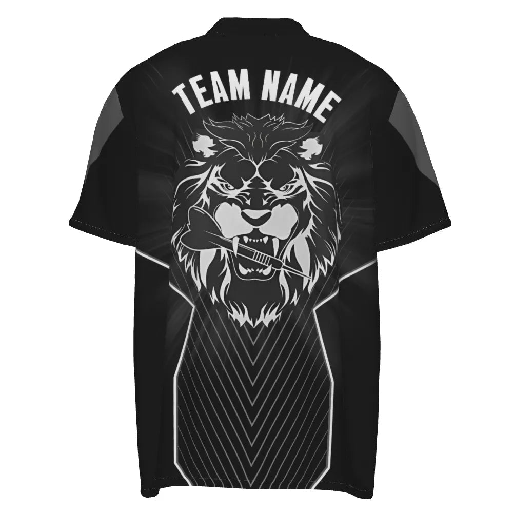Schwarzes Herren Dart-Shirt mit individuellem Design, cooles Dart-Teamtrikot, Dart-Geschenk Z753 - Outfitsuche