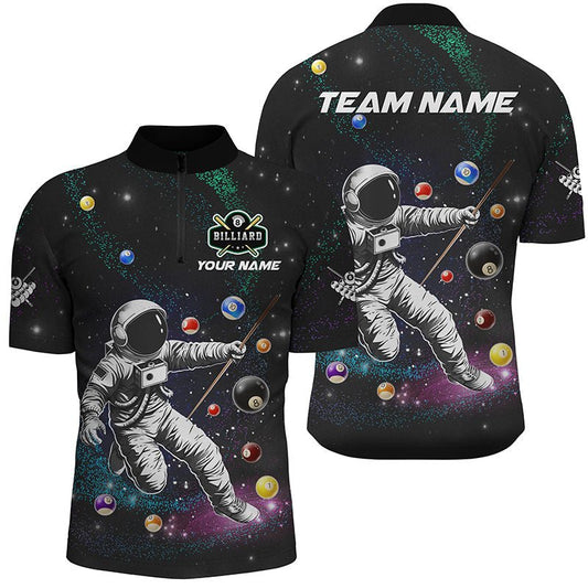 Astronaut Billard Quarter - Zip Herren - Shirt T1425 - Outfitsuche