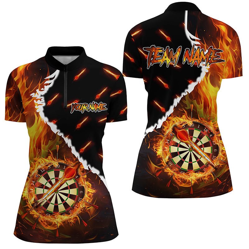 Benutzerdefinierte Damen Feuerflammen - Darts - Teamshirts T1819 - Outfitsuche