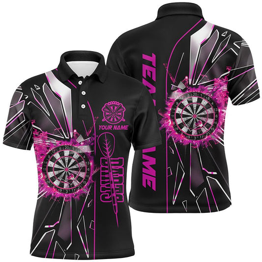 Benutzerdefiniertes Pinkes Break - Glas 3D Darts Shirt für Männer T1999 - Outfitsuche