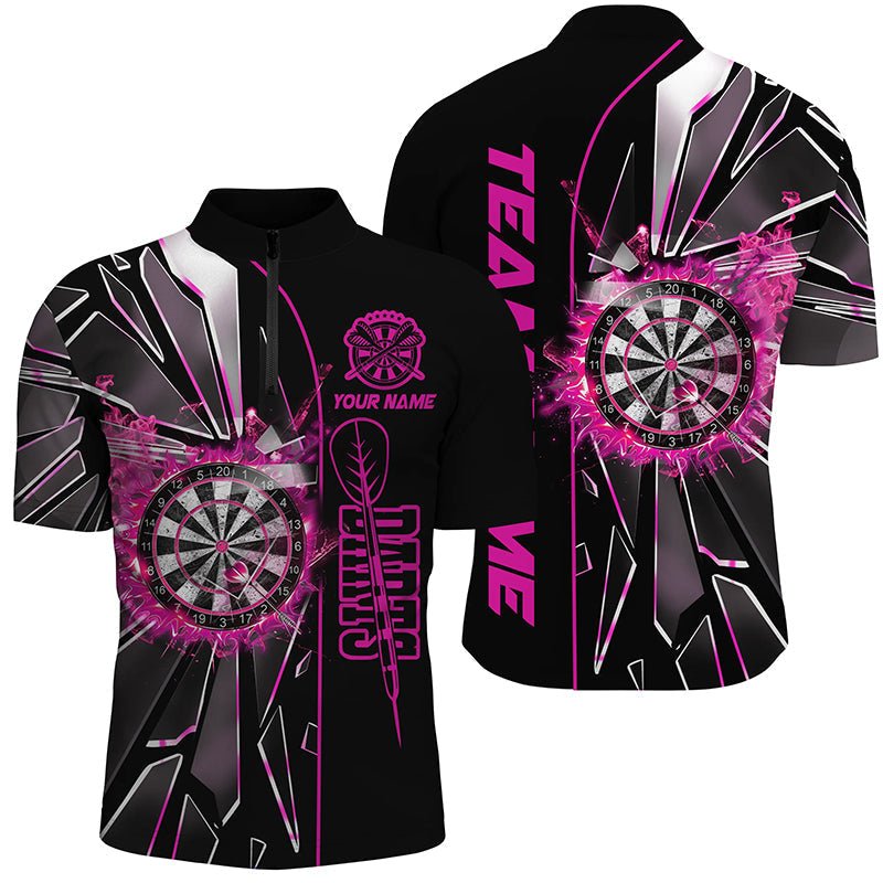 Benutzerdefiniertes Pinkes Break - Glas 3D Darts Shirt für Männer T1999 - Outfitsuche