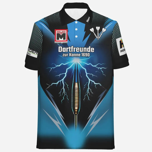 Blauer Blitz Darts Viertelreißverschluss-trikot KH1373 - Outfitsuche