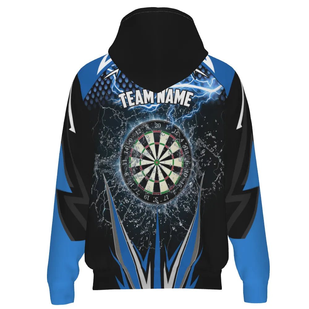 Blauer Blitz Herren Darts Kapuzenpullover mit Reißverschluss L1304 - Outfitsuche