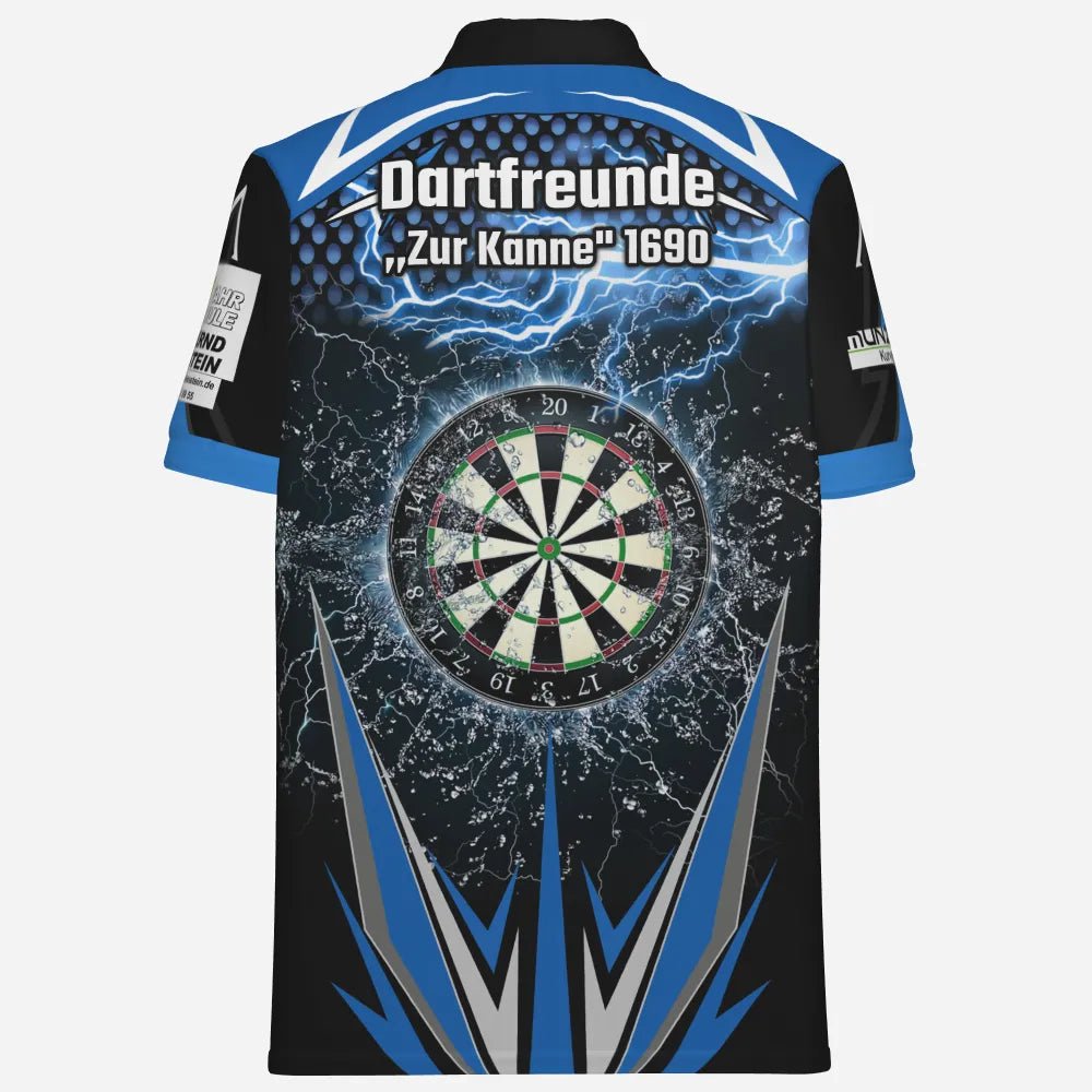 Blauer Blitz Herren Darts Polo Shirt Kh8734 - Outfitsuche