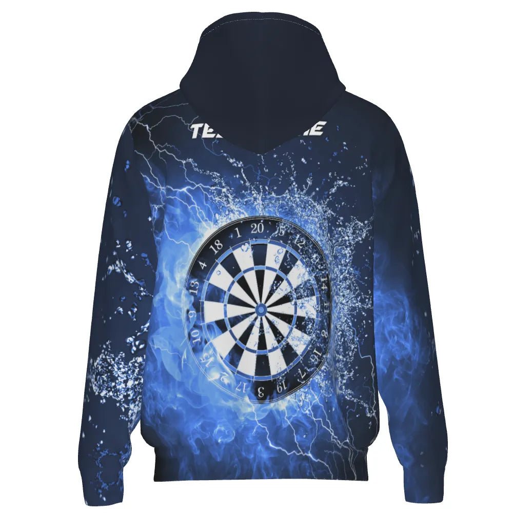 Blauer Feuer - und Wasser - Darts Kapuzenpullover – Stilvoll und Funktional für jedes Abenteuer L1359 - Outfitsuche