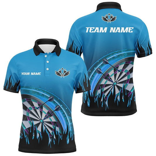 Blaues Darts Flame Herren Polo Shirt T1519 - Outfitsuche