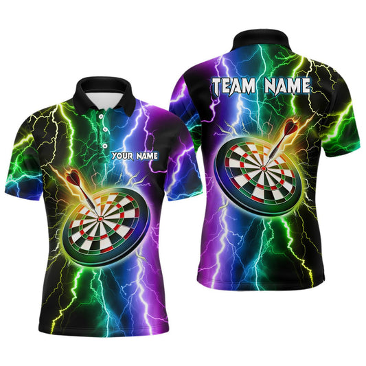 Bunter Blitz Herren Darts Polo Shirt | Personalisiertes Darts Shirt für Männer | Dart Trikot L1439 - Outfitsuche