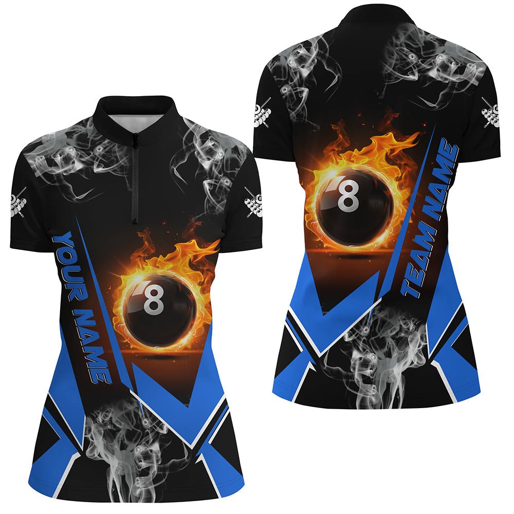 Damen Blue Flame 8 - Ball Billardshirt T1846 - Outfitsuche