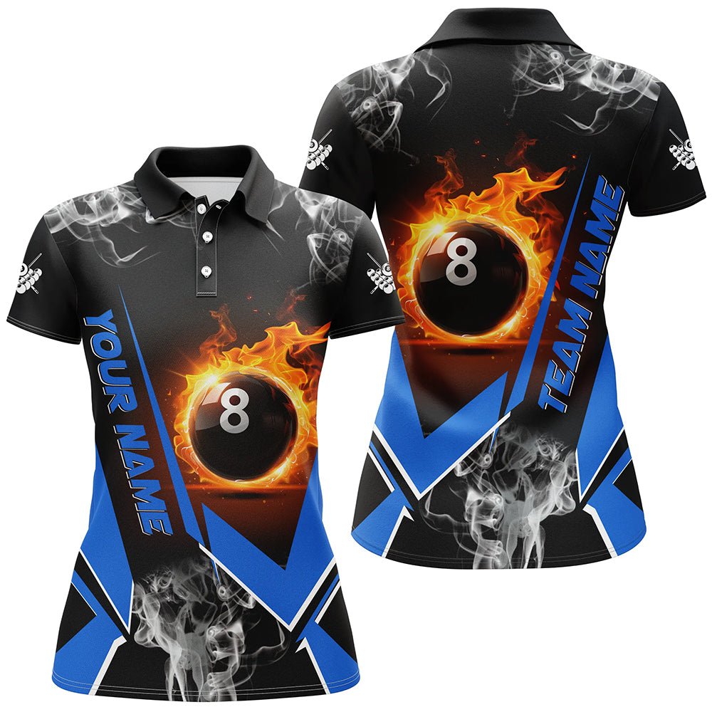 Damen Blue Flame 8 - Ball Billardshirt T1846 - Outfitsuche