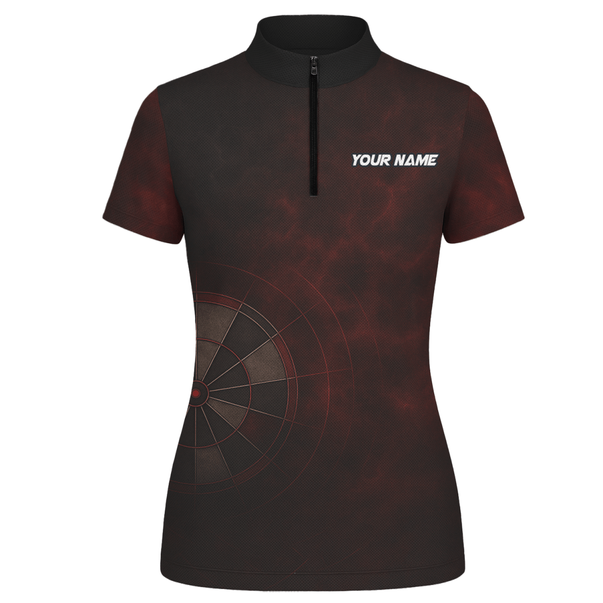Damen Dart Polo Shirt Personalisiert Rot Schwarz Spider Grunge Dartboard Wunschname Team R7347 - Outfitsuche