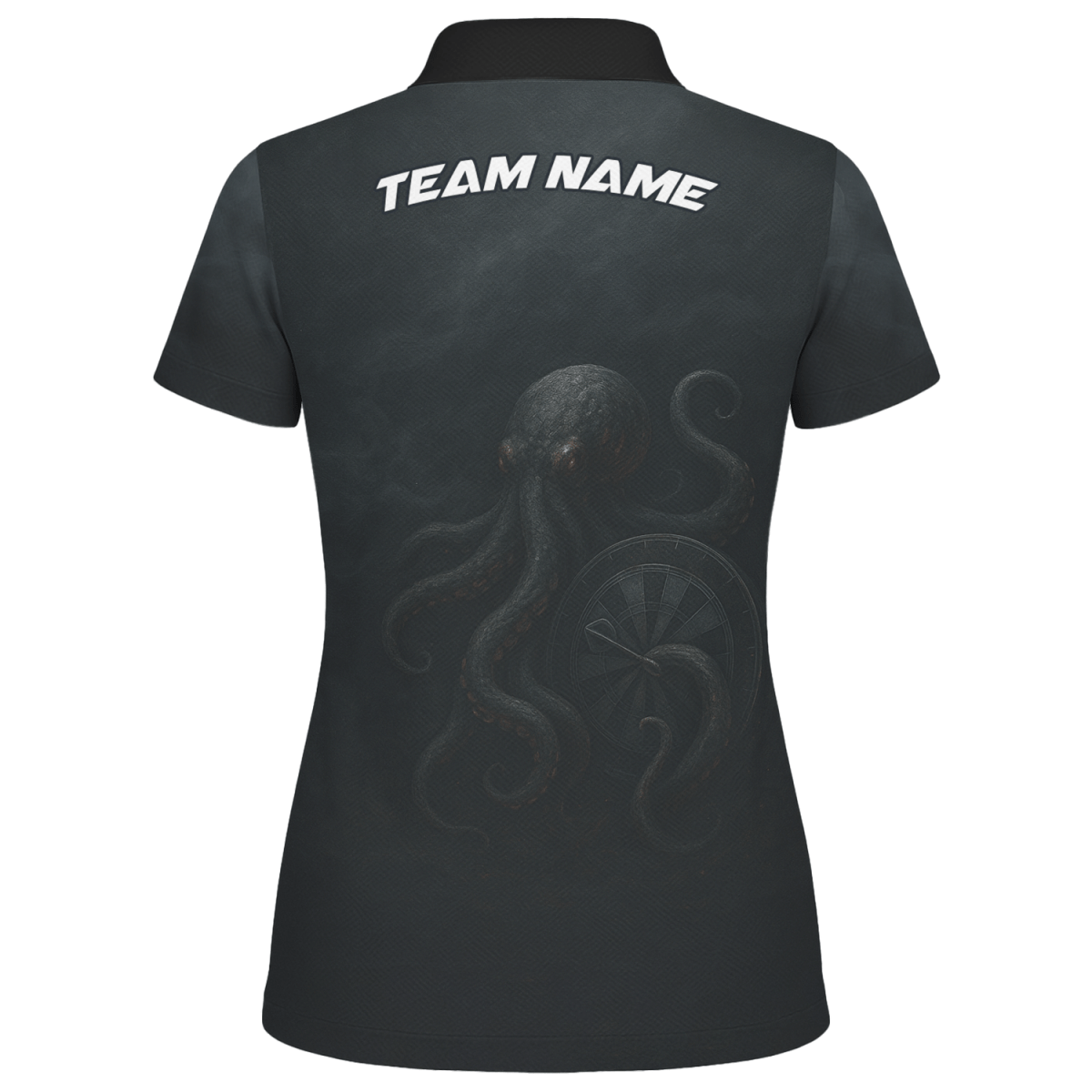 Damen Dart Poloshirt - Personalisiert mit Krake - Schwarz X7981 - Outfitsuche