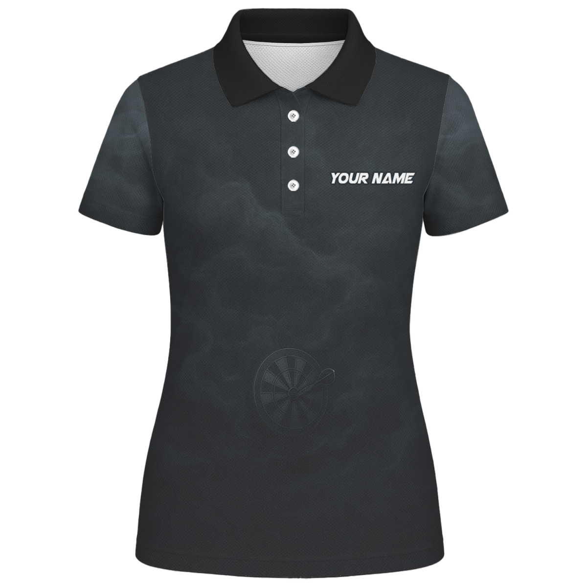 Damen Dart Poloshirt - Personalisiert mit Krake - Schwarz X7981 - Outfitsuche