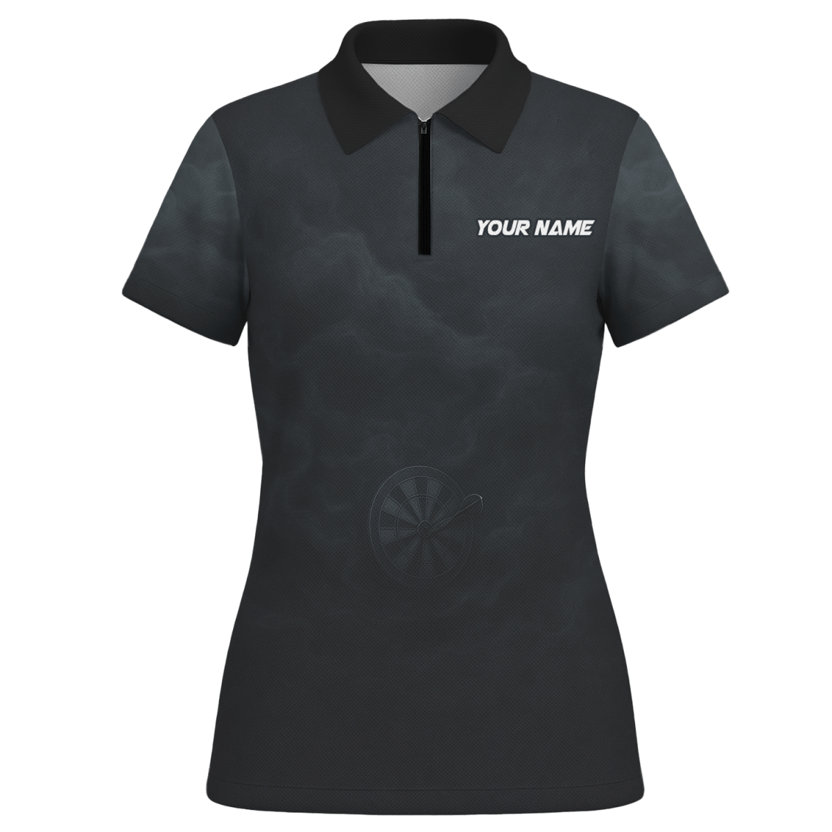 Damen Dart Poloshirt - Personalisiert mit Krake - Schwarz X7981 - Outfitsuche