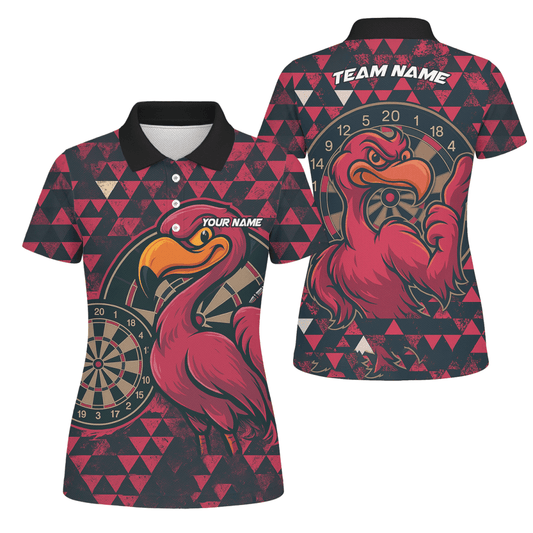 Damen Dart - Poloshirt Schwarz: Türkise Drachenflammen Z1928 - Outfitsuche