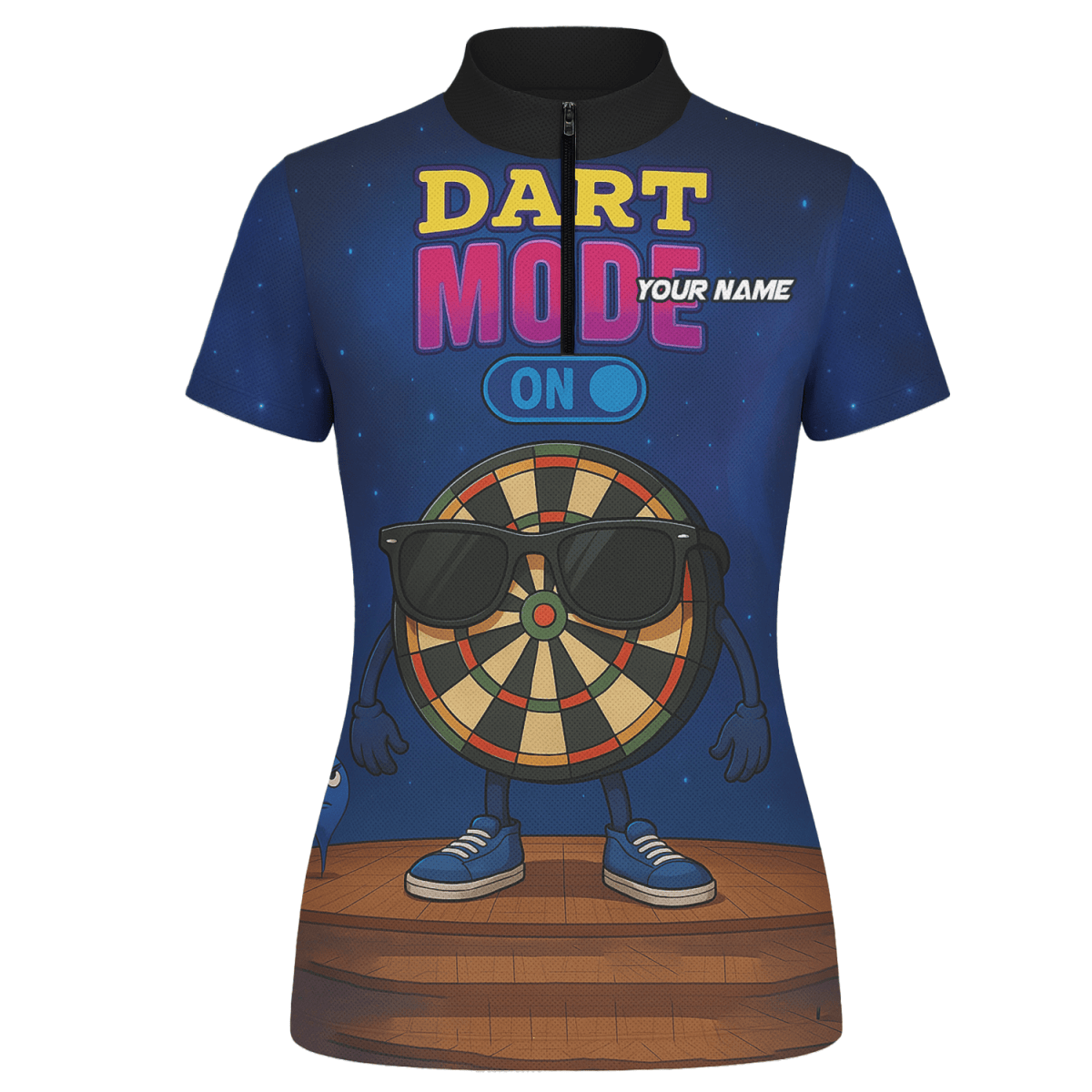 Damen Darts Polohemd Pinker Totenkopf Grunge – Personalisiert mit Wunschname X1960 - Outfitsuche
