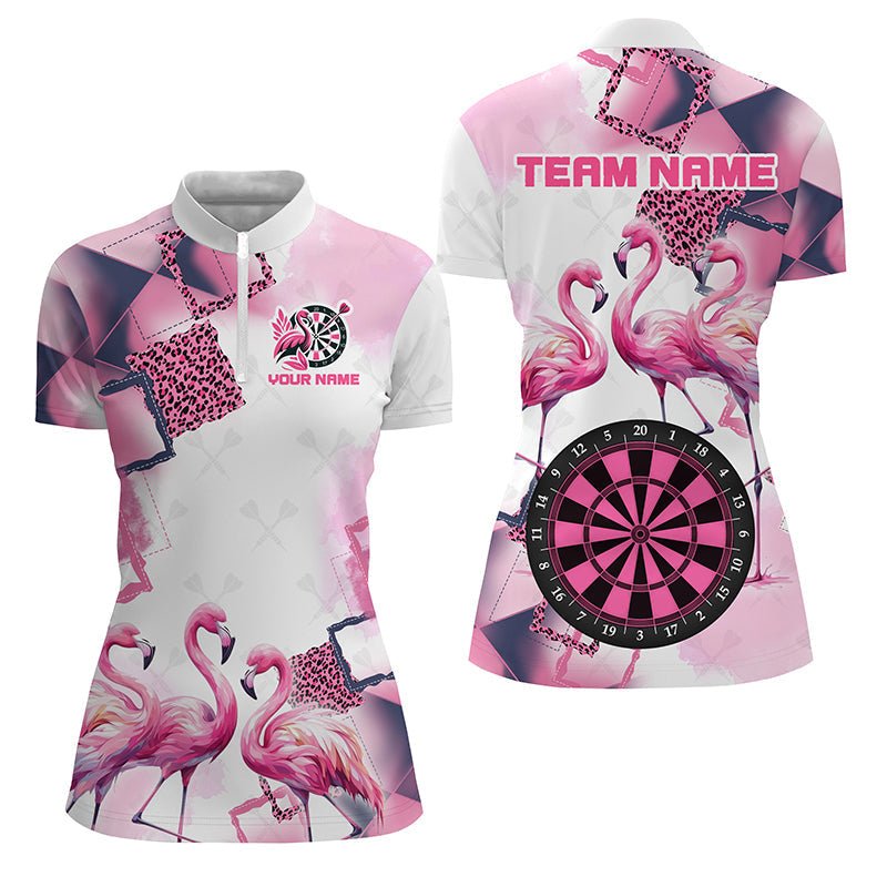 Damen T-Shirt mit pinkem Argyle - Flamingo - Motiv T2186 - Outfitsuche