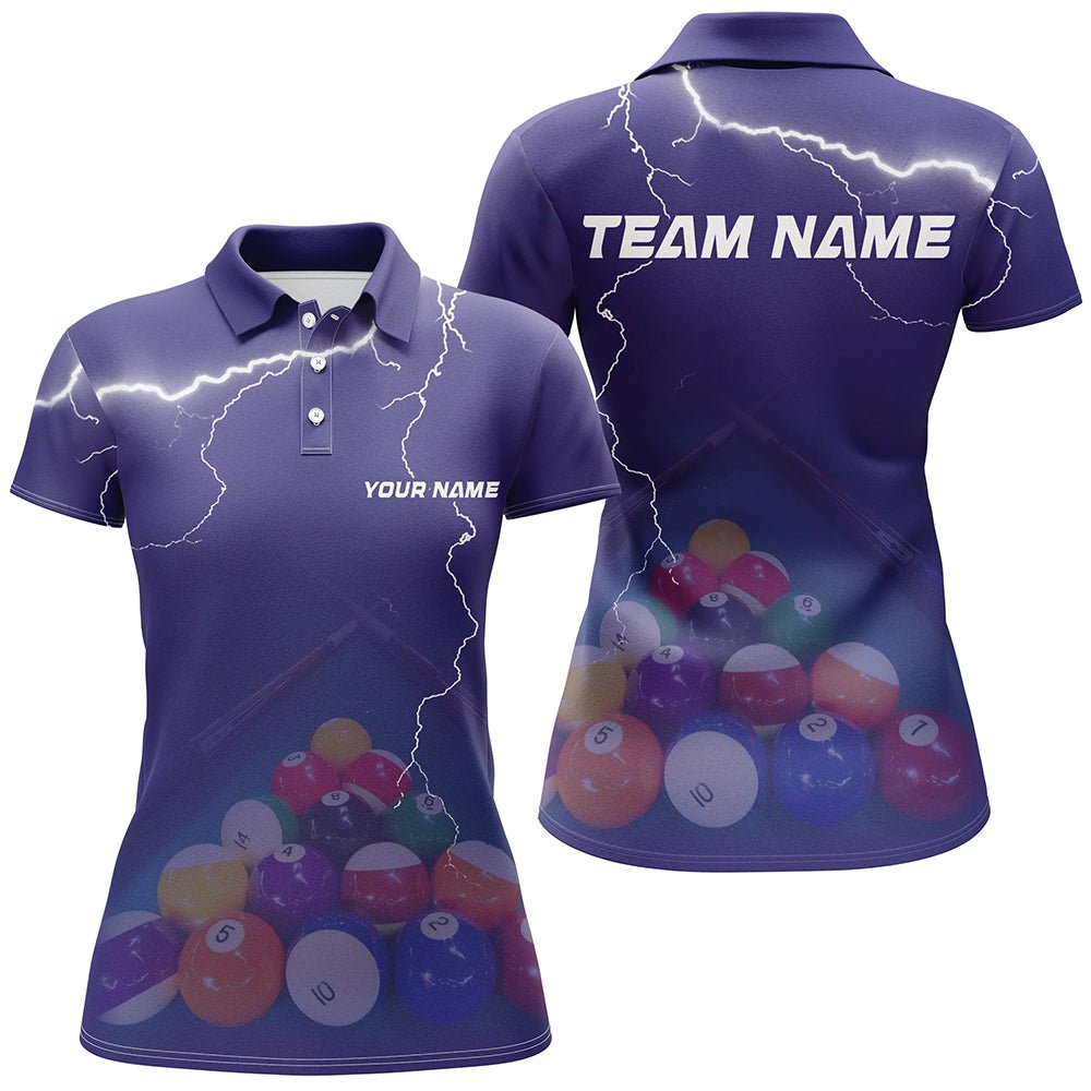 Damen Thunder Purple Billard Teamshirt V1199 - Outfitsuche